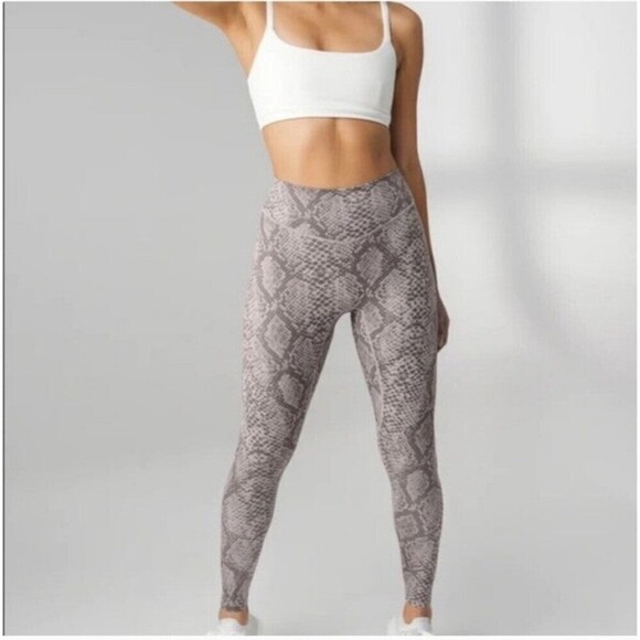 Balance Athletica Pants - Balance Athletica Grey Snakeskin Leggings